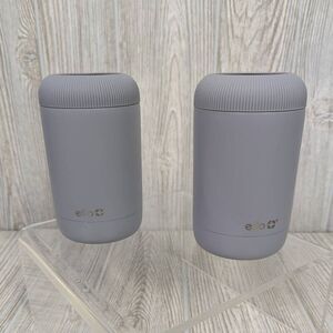 Ello Stainless Steel Can Coolers Set of 2 Gray 4-1 Can Cooler